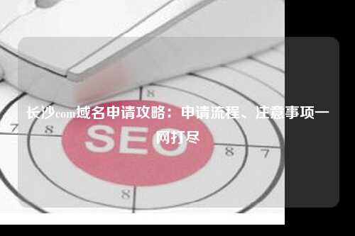 长沙com域名申请攻略：申请流程、注意事项一网打尽